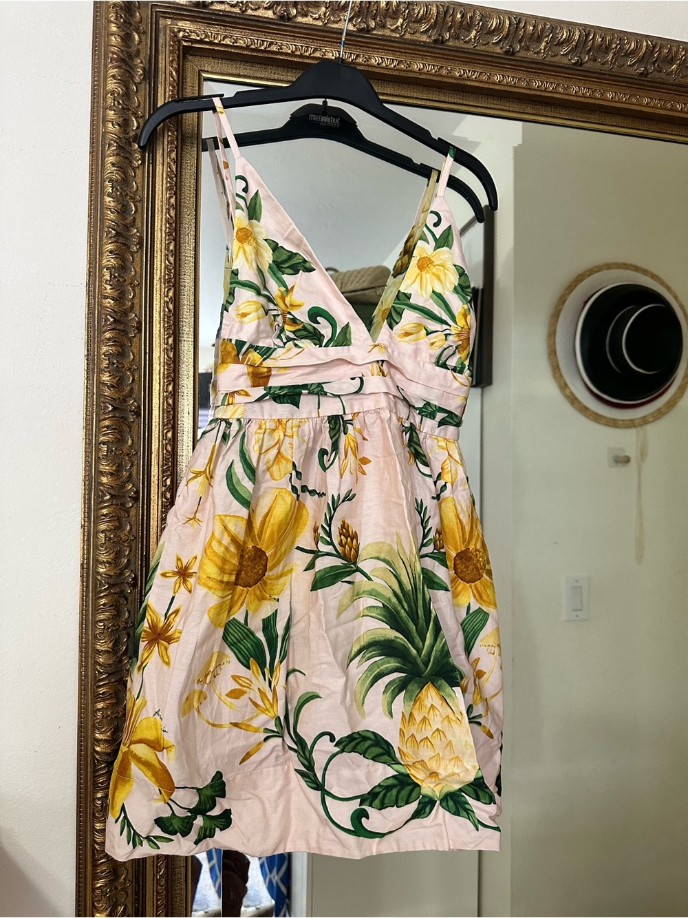 FARM Rio Beleza de Abacaxi Pineapple Beauty Pink Mini Dress - Picture 2 of 6